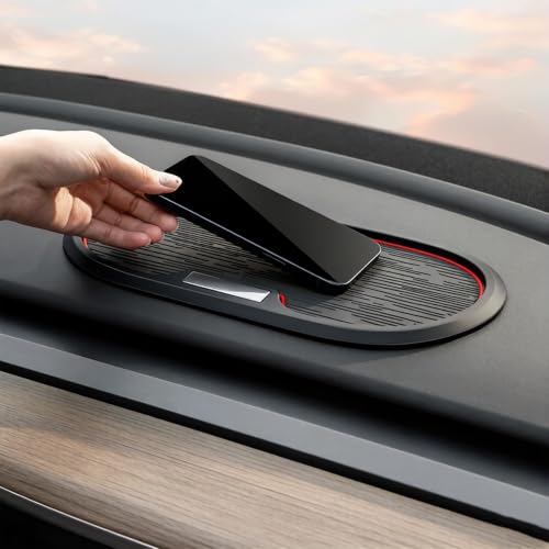 Image of RIGGEAR Car Dashboard Anti-Slip Mat, Universal Sticky Rubber Grip Pad for Mobile Phone, Sunglasses, Keys, Coins- Washable Reusable Anti-Skid Dashboard Mat - DashGrip Pro