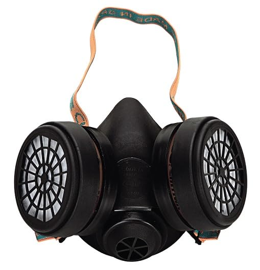 Demi masque avec 2 filtres à vis A2P3