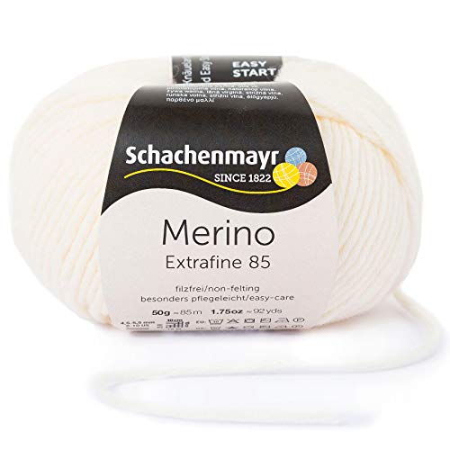 Schachenmayr Merino Extrafine 85, 50G cream Fils À Tricoter Cover