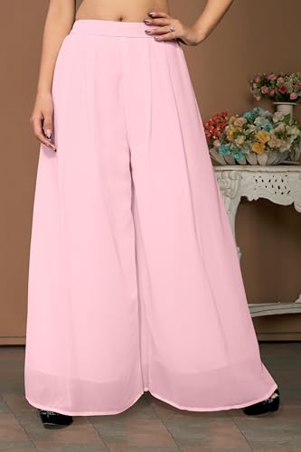 Image of Georgette Bonanza Soft Flared Palazzo (MID Waist)