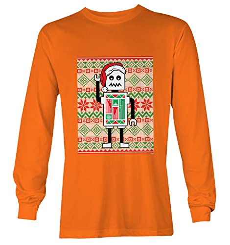 Robot Santa - Christmas Sweater Pattern Youth T-Shirt