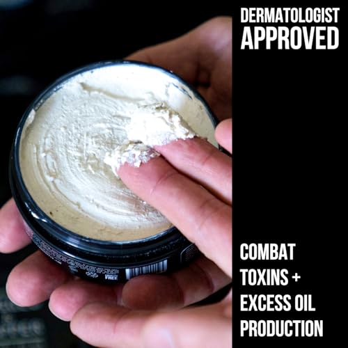 RUGGED & DAPPER - Premium Face Mask for Men - Deep Pore Cleansing Treatment - Fights Blackheads + Acne + Excess Oil - USA Made with Natural Kaolin Clay - 5.5 Oz - Image 3