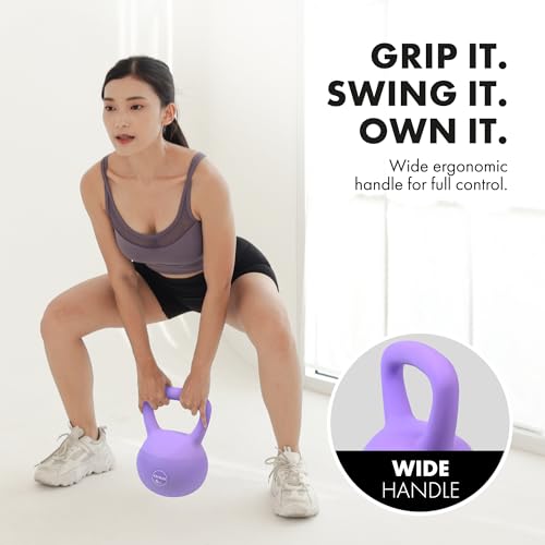 Kayman 6Kg Soft Kettlebell For Home Gym – Pvc Coated Weight – Floor Safe Flat Base – Ergonomic Non-Slip Handle – Strength Training, Crossfit, Hiit, Core Workout – Durable Fitness Equipment - 3