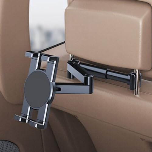 Soporte para tablet para coche trasero ajustable soporte para tableta giratorio 2
