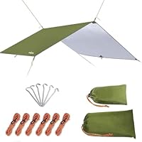 Unigear Tarp Rain Fly Regenschutzplane, Zelttuch, wasserdicht, Wanderschuppen, faltbar, leicht, wasserdicht, für Camping und Schutz gegen Regen, Schnee und Sonne