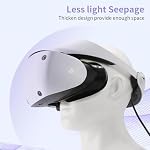 VR Face Pad for PlayStation VR2, Breathable Holes Leather Protective VR Accessories VR Face Cover Cushion Replacement Fitness Facial Interface Bracket Compatible with PS VR2