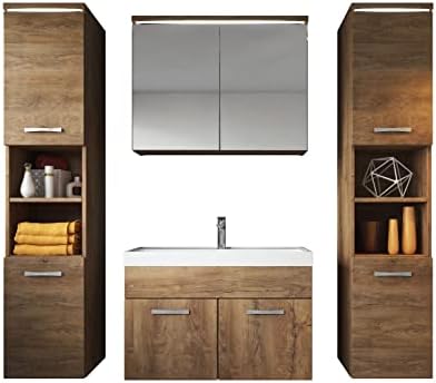 Badezimmerkommode HWC-H20, Badezimmer Schrank Badsc Produktbild-Vorschau 9