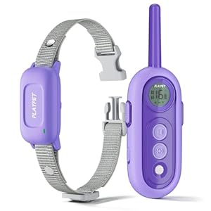 Dog Shock Collar, 2000FT Dog Training Collar with Remote, 3 Training Modes, Beep, Vibration, Shock, IPX7 Waterproof, Rechargeable Electric Shock Collar for Small Medium Large Dogs