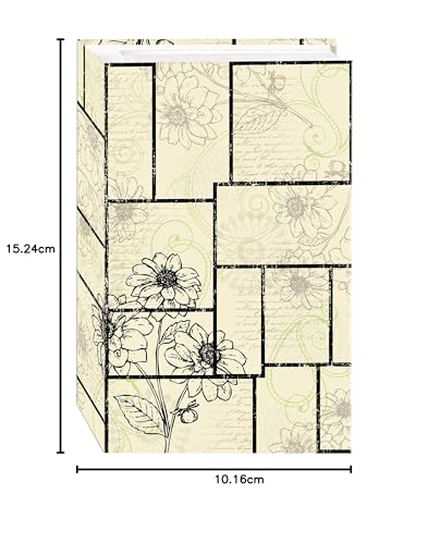Pioneer Photo Albums 3-Ring Album 504 Pockets Hold 4x6 Photos, Floral Panes Design, Faux Leather Paper polyvinyl chloride - Image 2