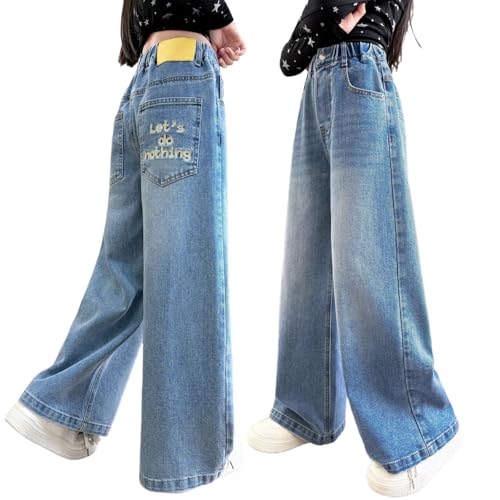 Pantalon jean baggy enfant confortable à coupe ample pour bouger librement