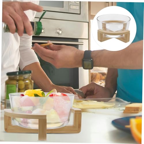 Saladier verre micro-ondes qui ne raye pas avec base stable pour mélanger - 5