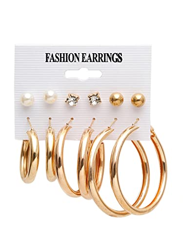 Plated Necklace and Earrings Combo Set (Style 6)