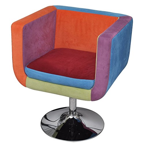 Festnight Fauteuil Design Club Design Patchwork Multi Couleur 63x57x66–76cm