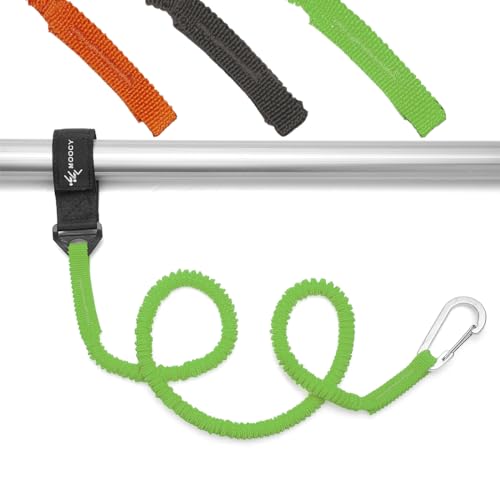 MOPHOEXII Guinzaglio per kayak Kayak Rod Guinzaglio Kayak Paddle Lanyard estensibile a spirale Guinzaglio Kayak Accessori da pesca per kayak e pagaie