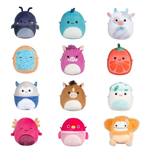 Micromallows Squishmallows Original Plush 12-Pack...