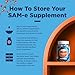 Pure SAM E Supplement 400mg - Nootropic SAM E 400mg Per Serving for Memory & Brain Support, Joint & Liver Health - Natural S-adenosylmethionine for Mood Balance - 90 Count