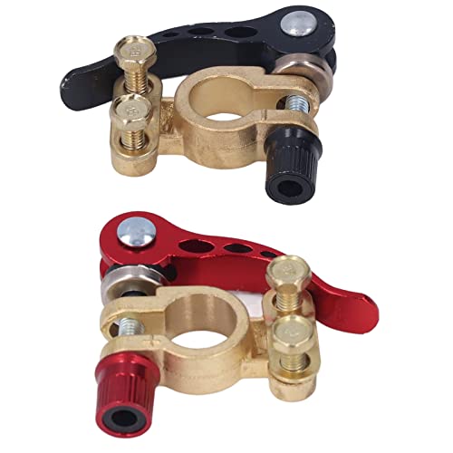 Car Battery Terminal Connector, 2PCS Batteries Clamps Quick Disconnect and Release for Automobile