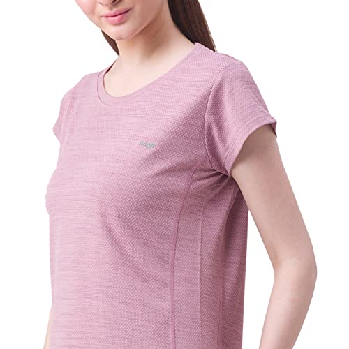 Image of berge' Ladies Jacquard Polyester Dry Fit Textured Western Shirts & Tshirts for Women, Quick Drying & Breathable Fabric, Gym Wear Tees & Workout Tops|Half Sleeve T-Shirt|Running Tshirts for Women