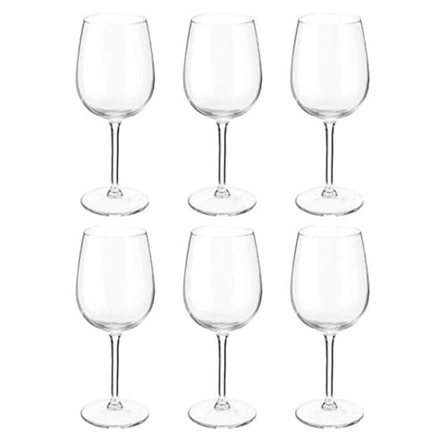 Paris Prix - Lot de 6 Verres à Vin "Orpea" 36cl Transparent