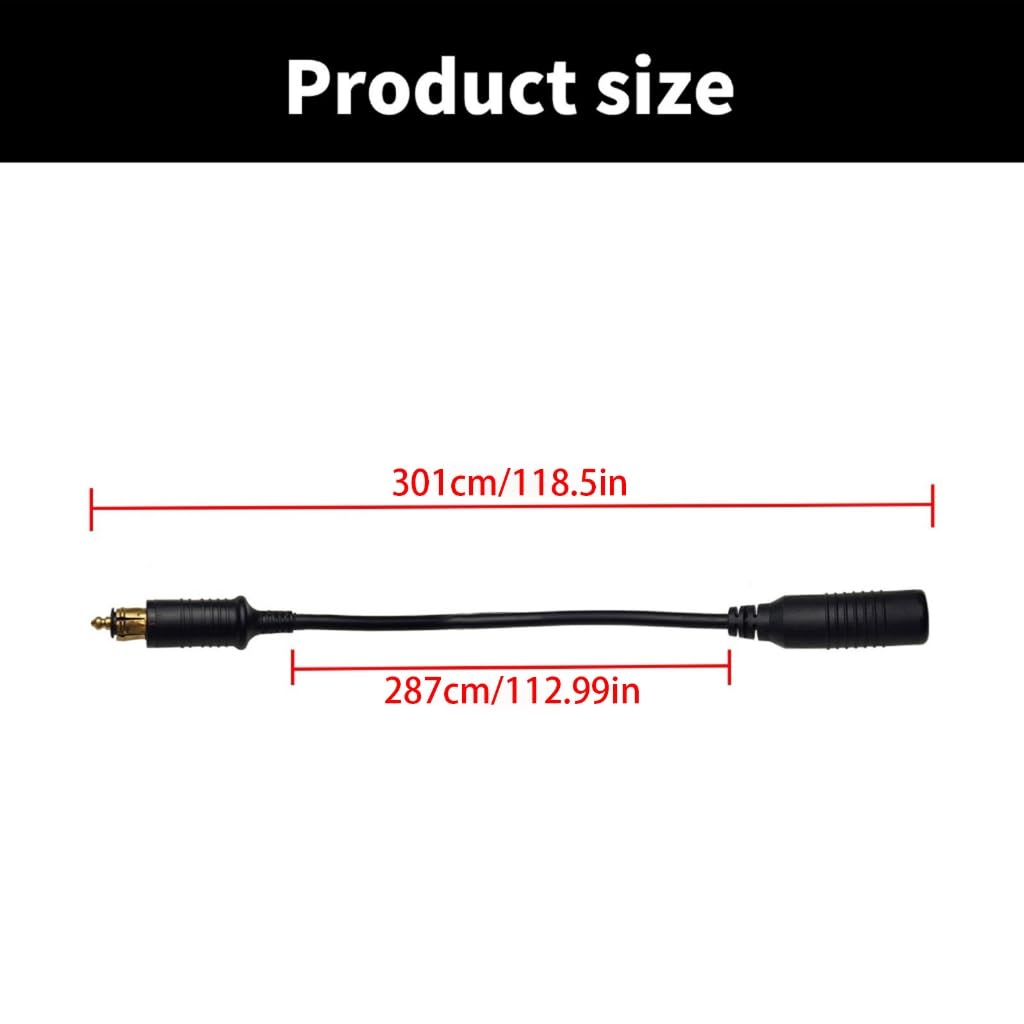 European Bike Charging Cord For DIN Power Extension Cable 300CM LongE