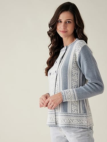 Image of Modeve Women Zig Zag Print Casual Sweater for Winter||Winterwear||