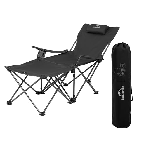Naturehike公式ショップ アウトドア チェア リクライニング 3way ２つの椅子に分離可能 耐荷重120kg 背もたれ ヘッドレスト ハイバック 折りたたみ 椅子 持ち運びに便利 耐久性 BBQ キャンプ 花見 登山 バーベキュー 収納袋付き カップホルダー付きのサムネイル