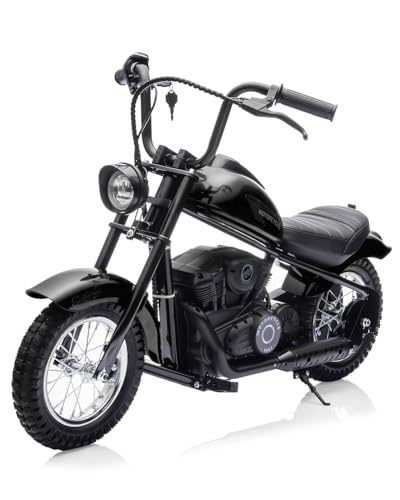 24V Kids Electric Dirt Bike with Off-Road Tires & LED Light