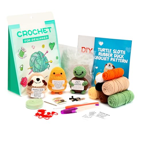 Hroevc Häkelset für Anfänger mit Video-Tutorials und 40% extra Garn, komplettes Starter-Set für Erwachsene, Kinder (14+), Häkeln lernen mit hochwertigem Zubehör und leicht verständlicher Anleitung