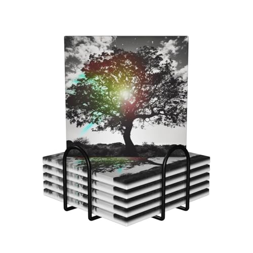Dessous de verre arbre artistique pour sublimer vos apéritifs et tables - 2