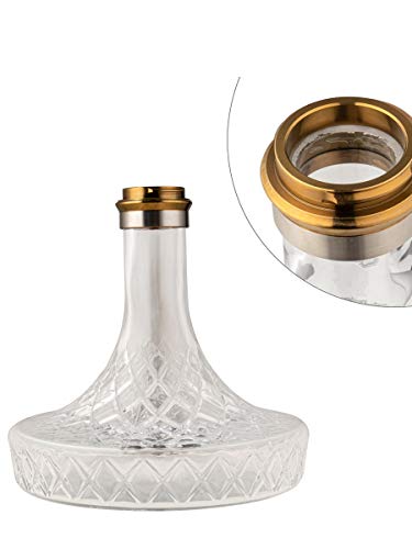 Smokah Royal Shisha Wasserpfeife Edelstahl Gold mit Zubehör – Bild 5