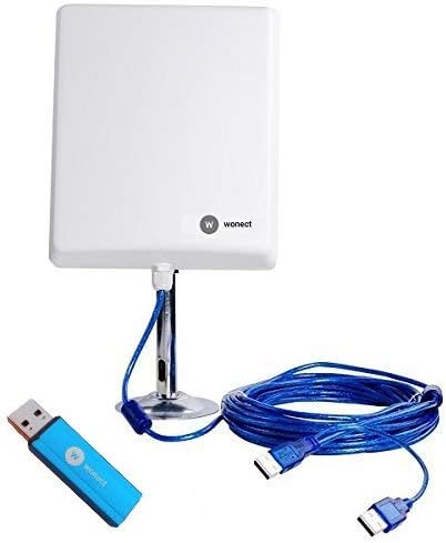 Outdoor WiFi USB Antenna 10 m Long Range RT3070 USB Amplifier Long Range with Wireless Amplifier Compatible Windows 10 Laptops Prevents Problem Disconnection Wonect N4000A