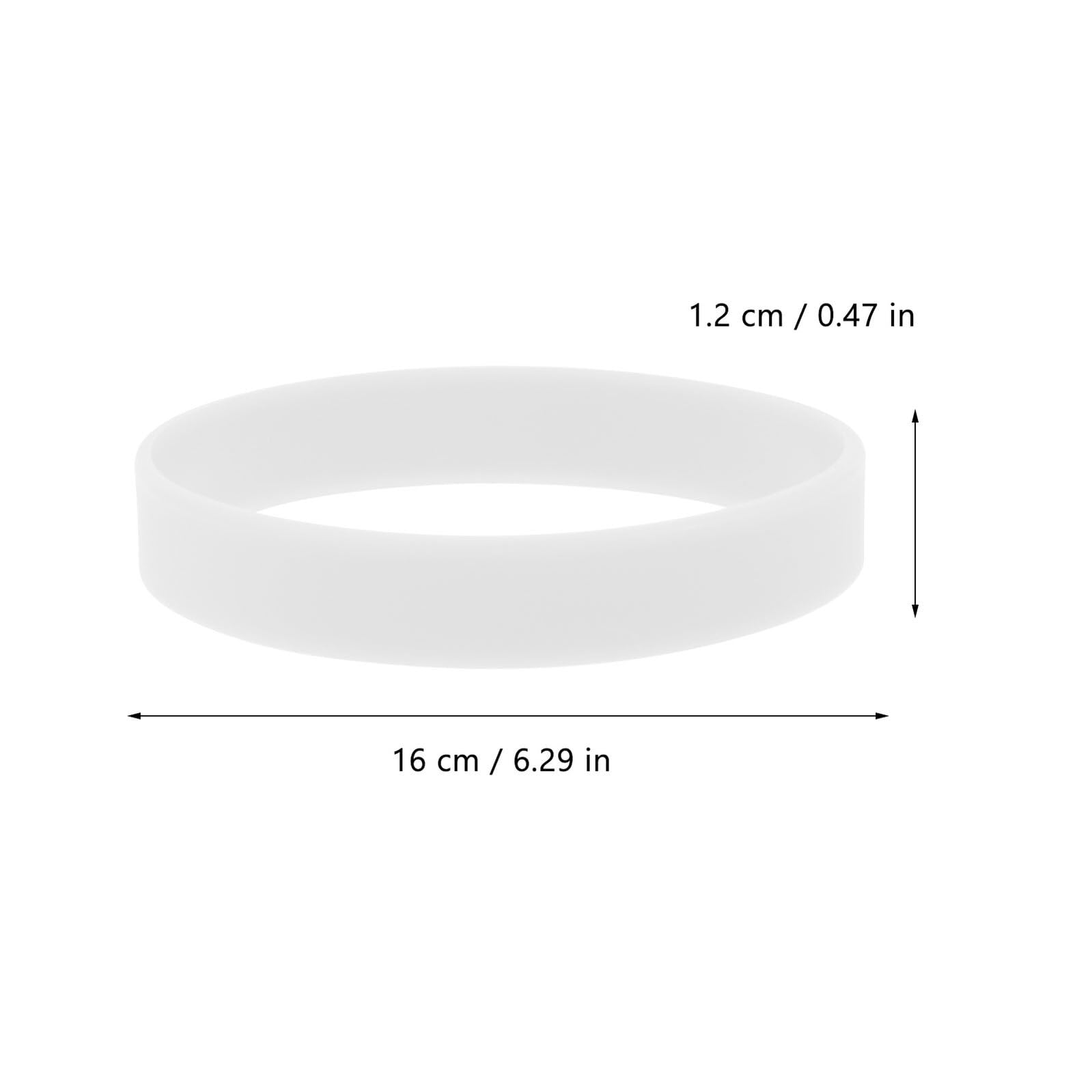 Pulsera de Silicona Luminosa 100 Piezas, Color Claro, para Niños | Suave y Flexible, Diseño Sencillo, para Actividades Nocturnas y Ciclismo, Formato de Muñeca