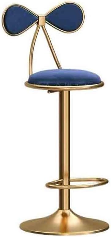 Kitchen Counter Barstool Lift Swivel Barstool Home Island Dining Chair Simple Modern Front Desk Chair High Stools Bar Stools(Blue)