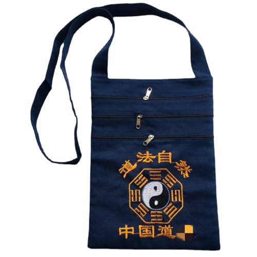 Taoist Supplies Chinese Bagua Backpack Canvas Bag Taoist Bag, Large