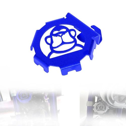 Housse de klaxon Monkey 125 contre la rouille et les chocs en alu bleu