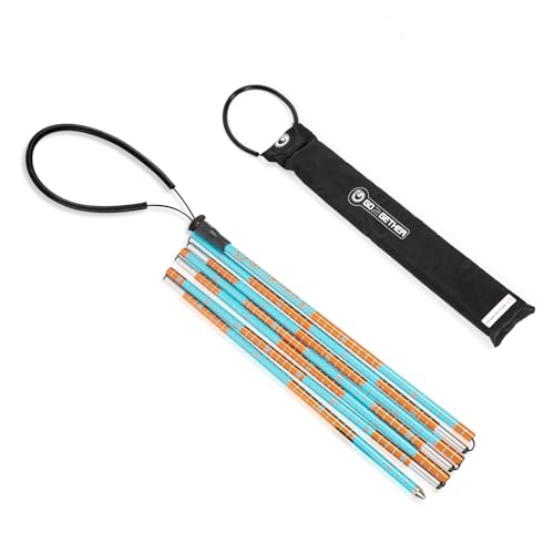 G2 GO2GEHTER 7075 Aluminum Alloy 270cm Backcountry Avalanche Rescue Probe with Storage Bag, Folding Design, Easy to Storage and Carry (Orange&Blue)
