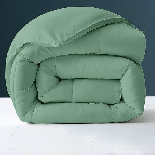 Image of Day Care - 400 GSM Hotel Quality-Down Alternative Microfiber Comforter for Heavy Winter Single Bed Comforter /Blanket /Rajai (60 inch x 90 inch Inches /228cm x 228cm) - Comforter Single Bed|Sage