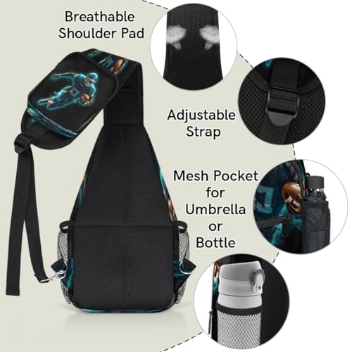 Bolso tipo sling unisex para viaje y senderismo miniatura 4