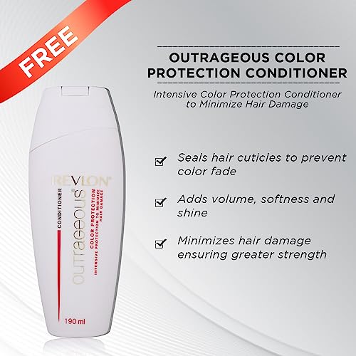 Image of REVLON Top Speed Hair Color For Woman - Dark Brown 65 (with Outrageous Conditioner 190 ml), (3S10978E16463665)