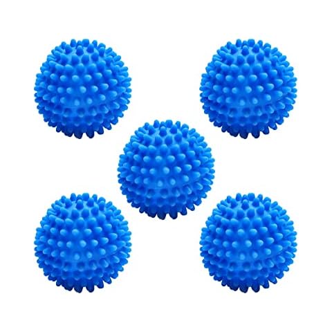 5 piezas Bola de secadora, Bolas de Secadora de Lavadora Reutilizables Cover