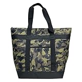 ヒエポ 保冷バッグ クーラーバッグ 大容量 冷え冷えキープ！ 丈夫で大容量 クーラーボックス ソフト ソフトクーラー お弁当 保冷 保冷バック エコバッグ アウトドア 30L (迷彩)