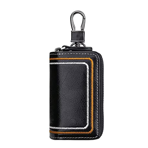 Coque de clé de voiture multifonction en cuir pour homme et femme étui universel protection