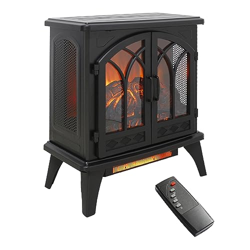 Geelife 24 inch 3D Flame Electric Infrared Quartz Fireplace Stove with remote control W1769112701