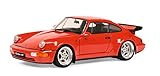 Modellmarke: Porsche Solido 421185570 Porsche 911 3.8 RS (964), 1990, Modellauto, Maßstab 1:18, rot