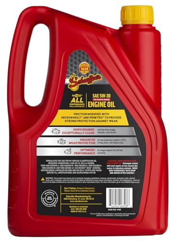 Aceite para motor sintético 5W-30 Schaeffer 1 galón miniatura 2