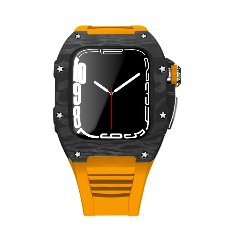 Bracelet en caoutchouc modifiable Apple Watch en alliage de titane M