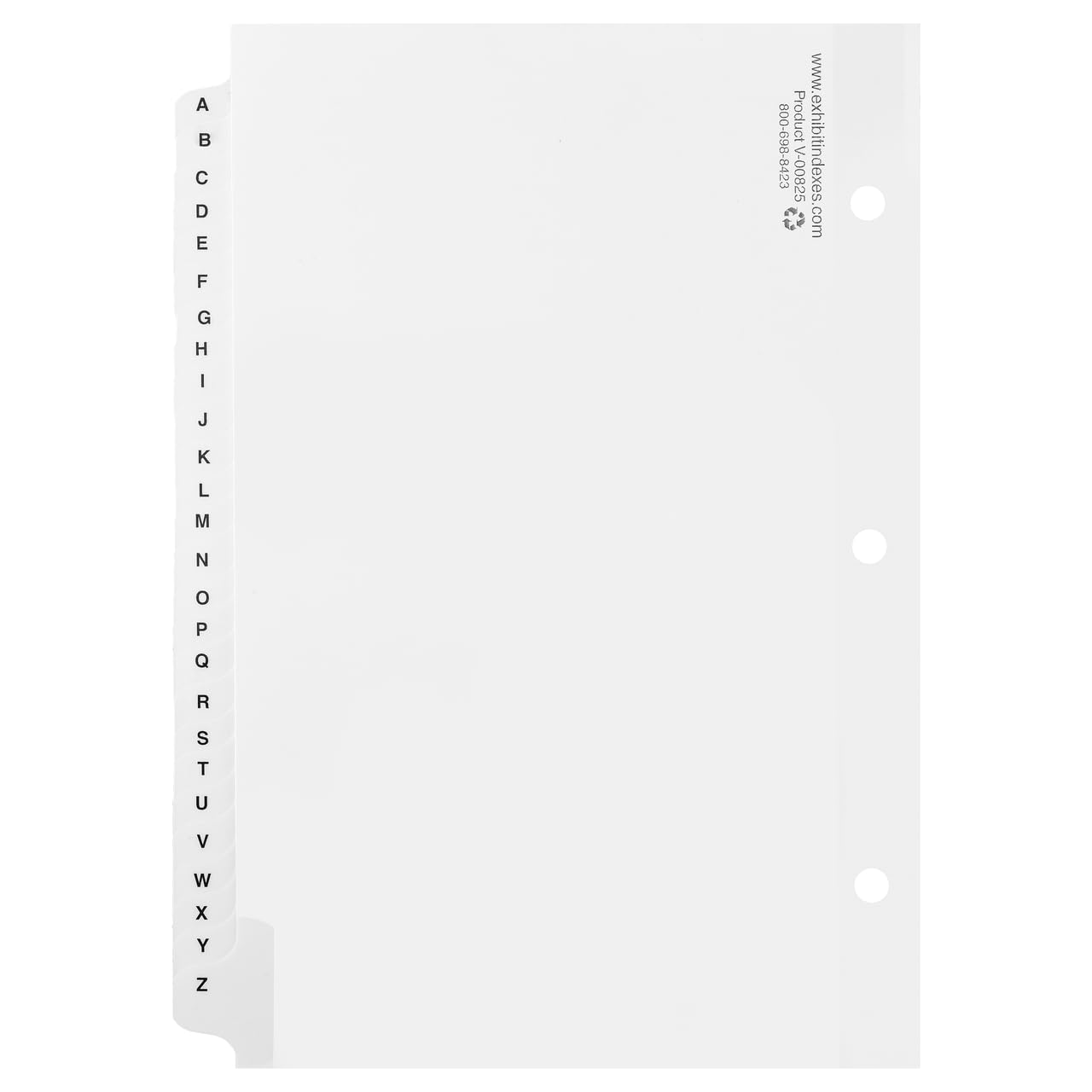 Amazon | 5 1/2 X 8 1/2 A - Zインデックス | インデックス・仕切り