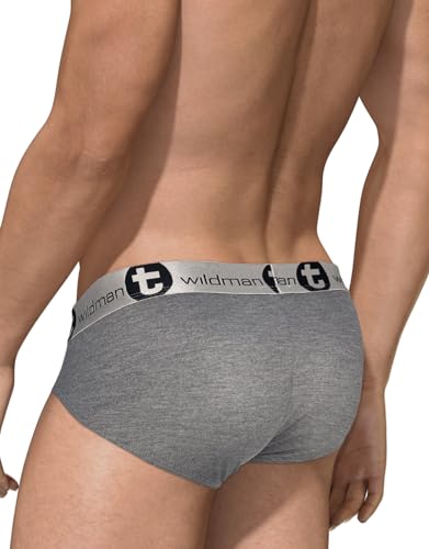 Wildmant Modal Monster C*ck Brief Gray4