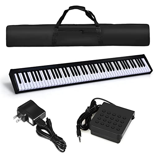 Piano numérique 88 touches DREAMADE portable noir avec pédale et interface USB MIDI
