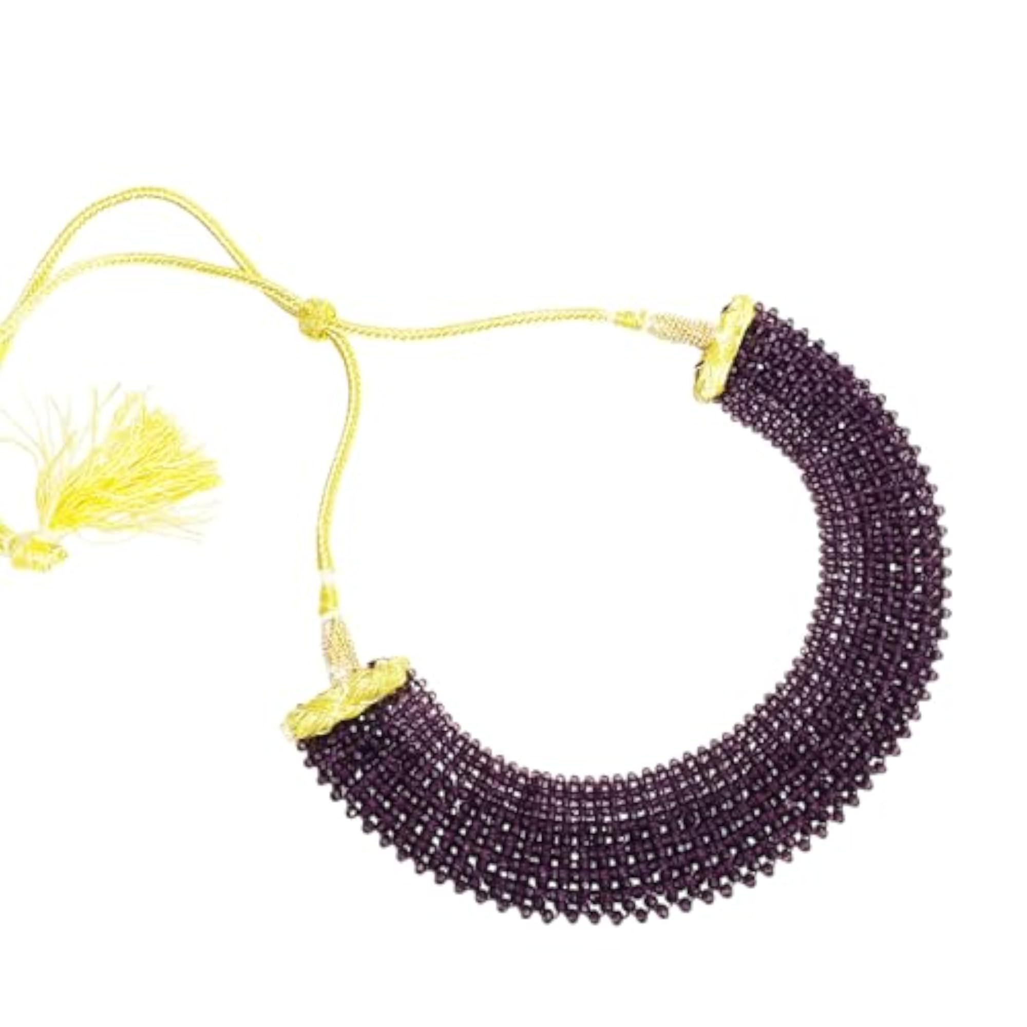 Women's Elegant Adjustable Choker Necklace in Dark Purple